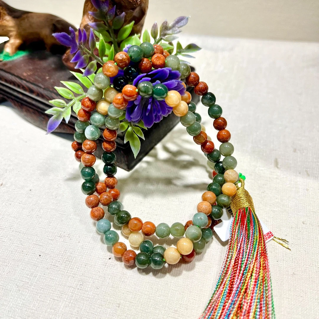 天然A货翡翠珠链（多样性发其一）