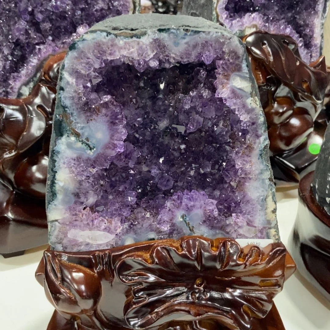 紫晶摆件未镶嵌水晶