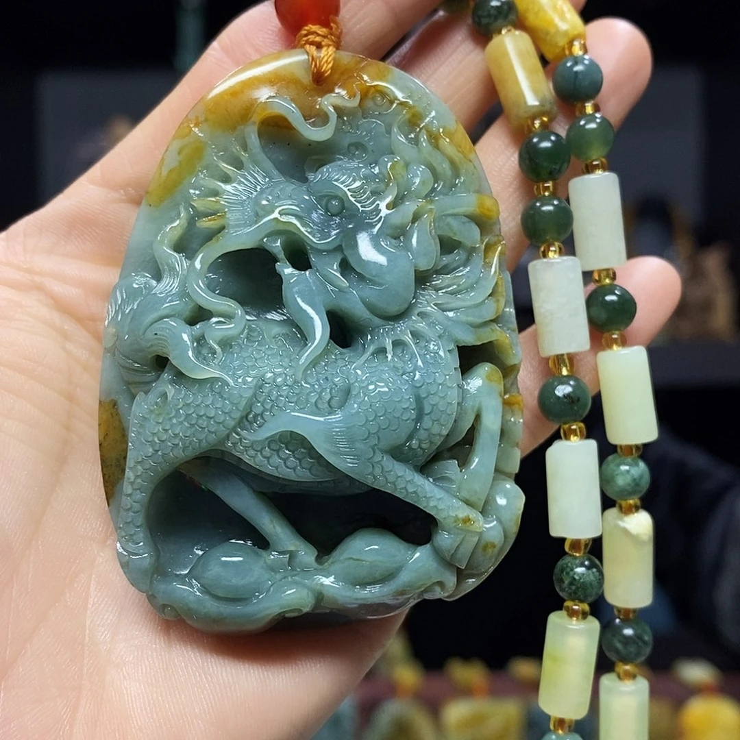 未镶嵌岫玉挂件吊坠