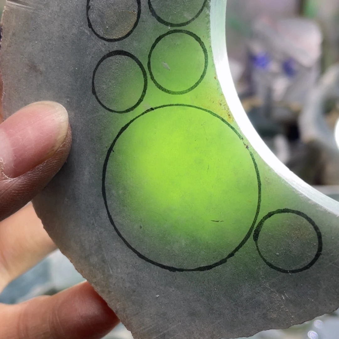翡翠未镶嵌挂件K缅甸天然翡翠片料