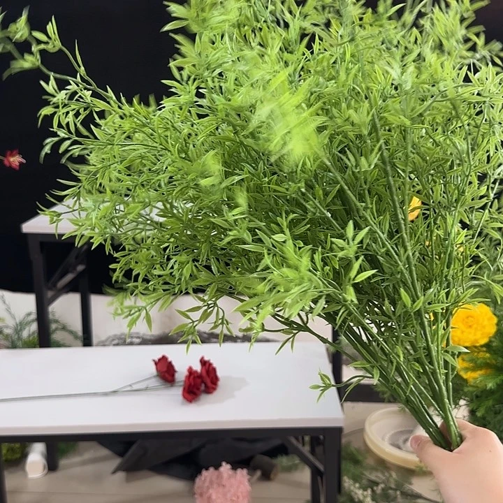 10支  仿真竹叶 绿色