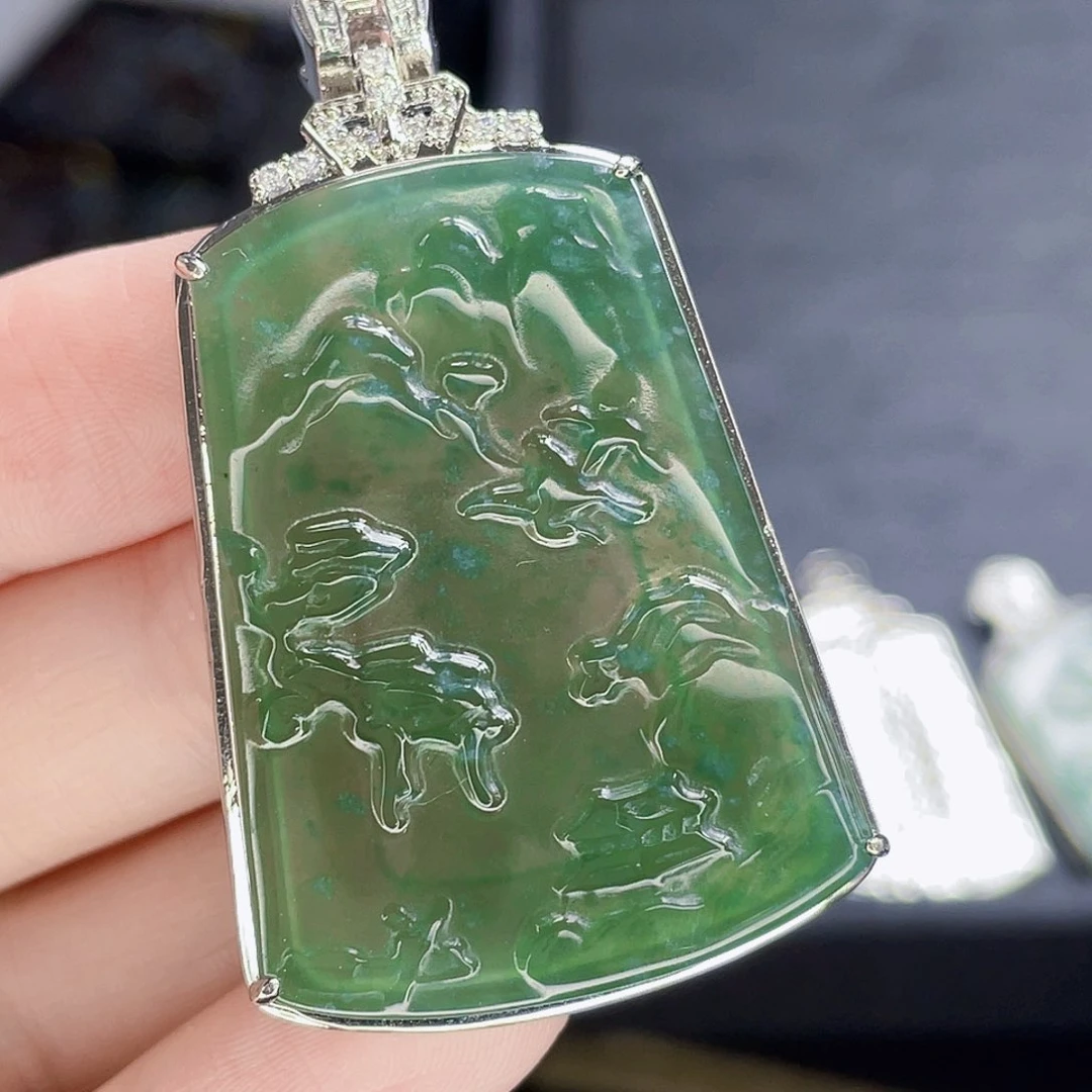 翡翠未镶嵌吊坠(不含链)