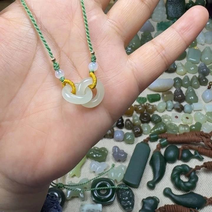 和田玉（糖玉）未镶嵌车挂