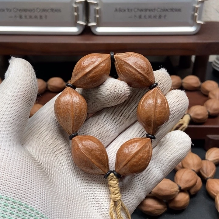 橄榄核手串1930三花