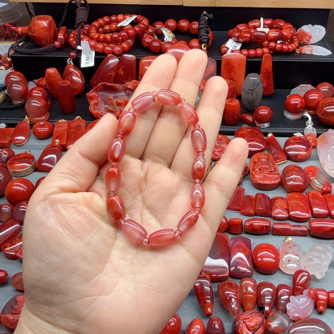 南红玛瑙配饰未镶嵌初***