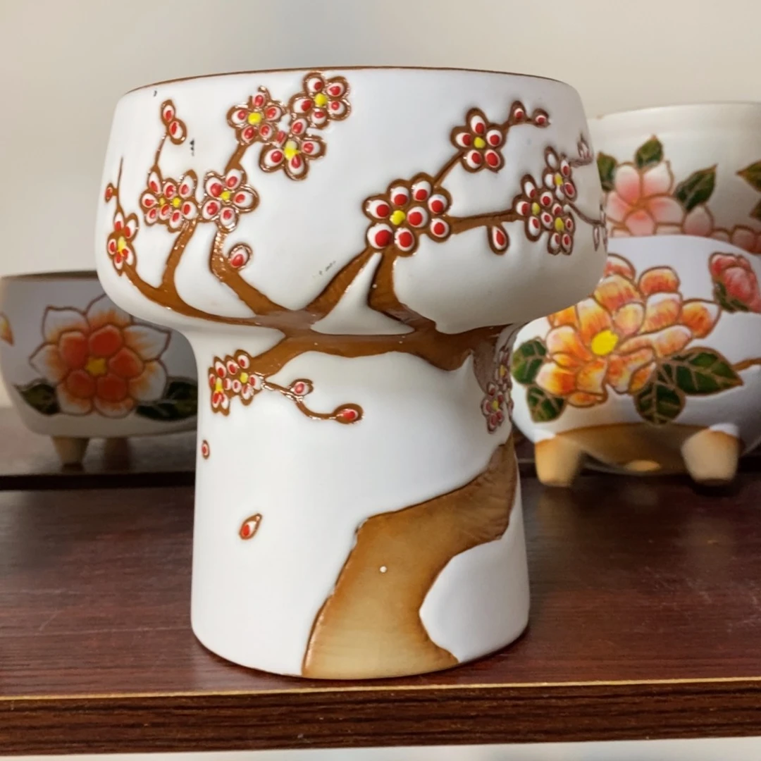 红陶韩式多肉植物花盆