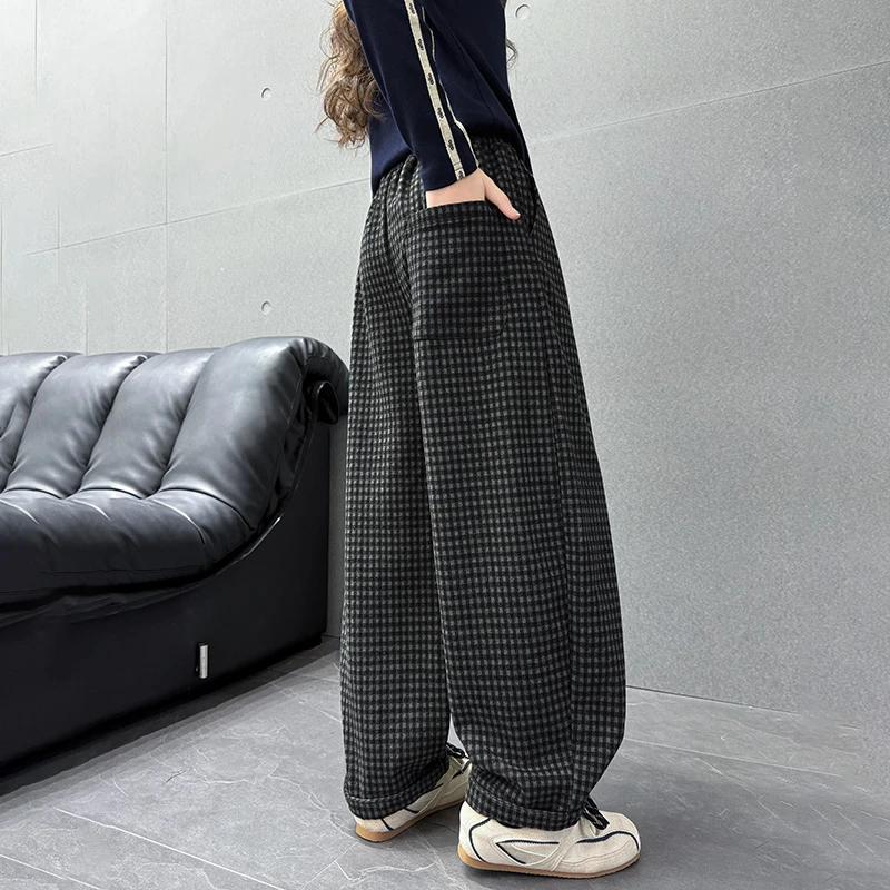 女童春秋装儿童洋气韩版宽松休闲直筒卫裤长裤中大童时髦百搭潮流