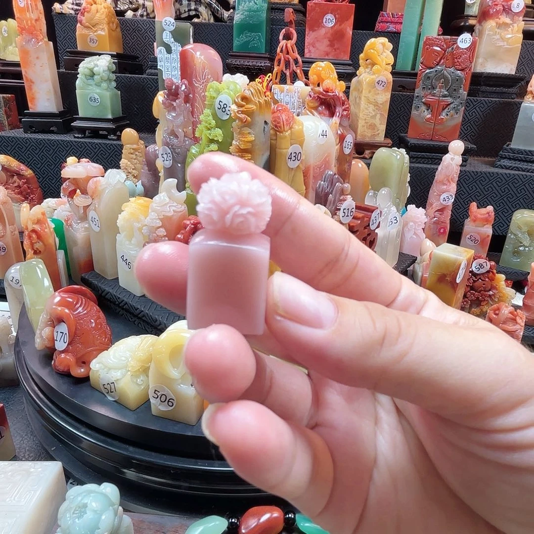 其他寿山石玫瑰花