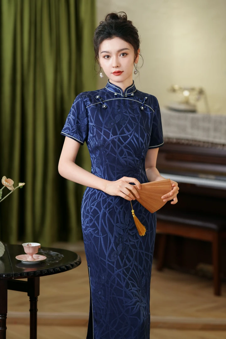 【喜莱舫】高端原创苏派手工旗袍  4025-T