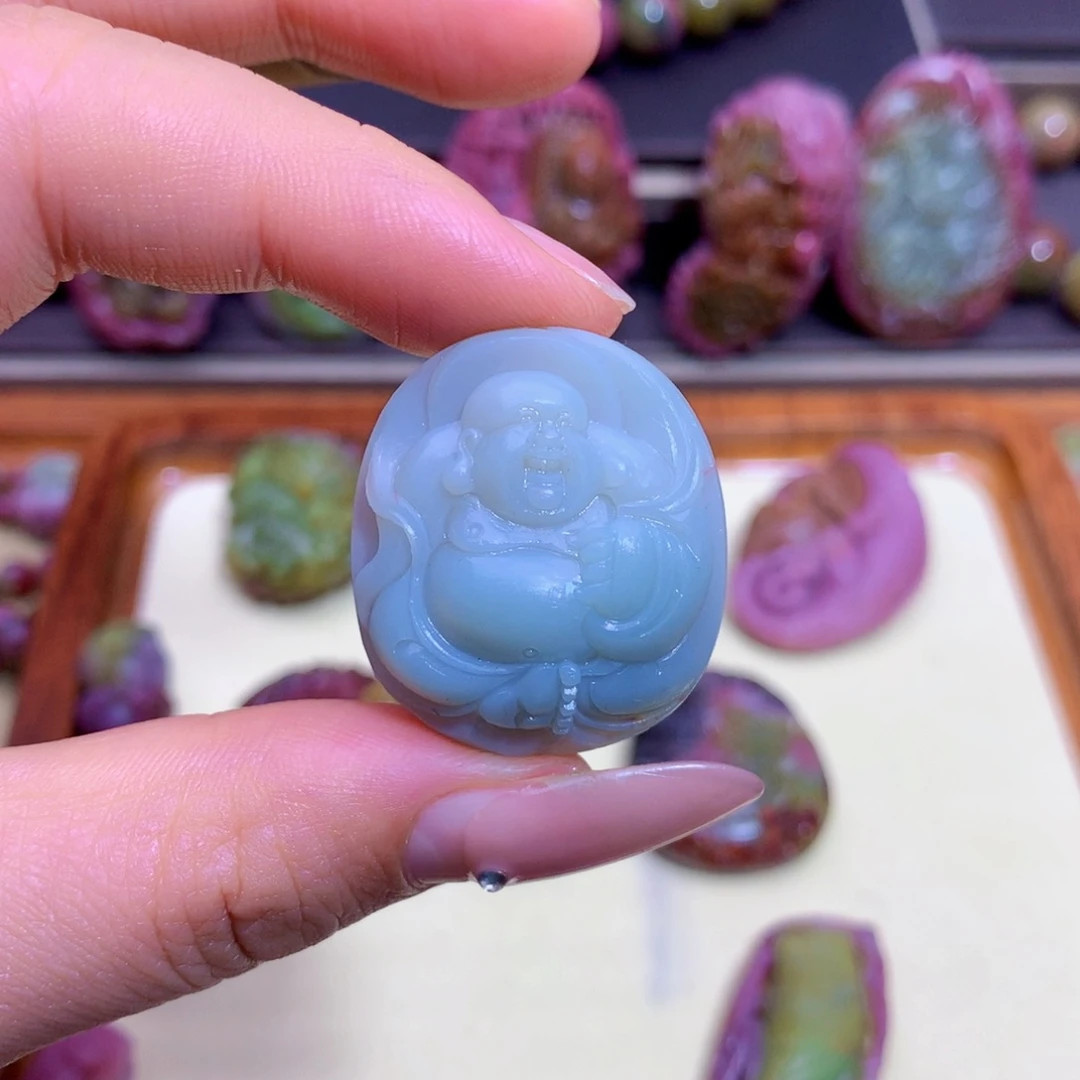 典***饼玛瑙未镶嵌挂件盐源定制