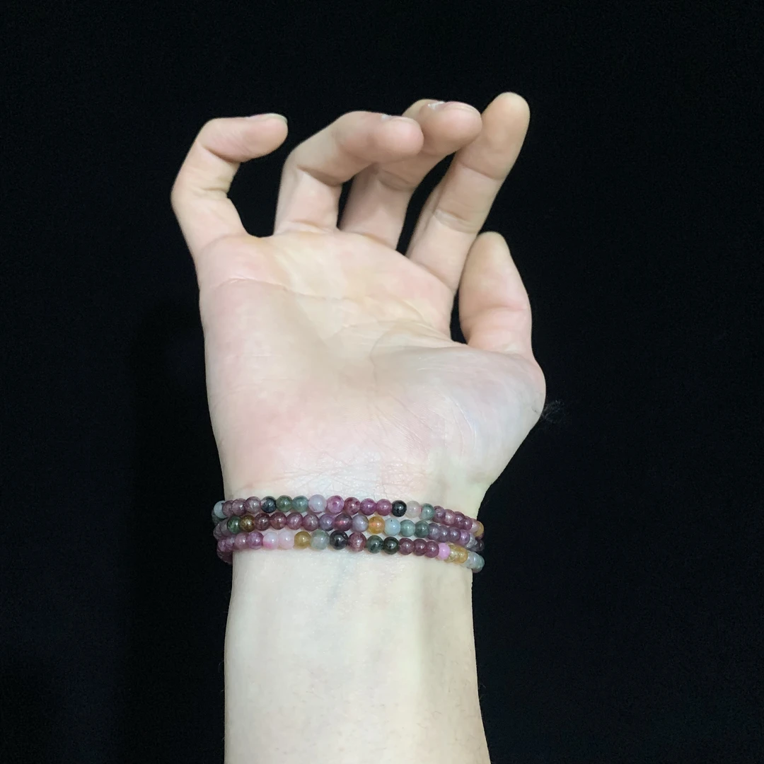 碧玺单圈4+女款手串简约个性K25多样性发其一