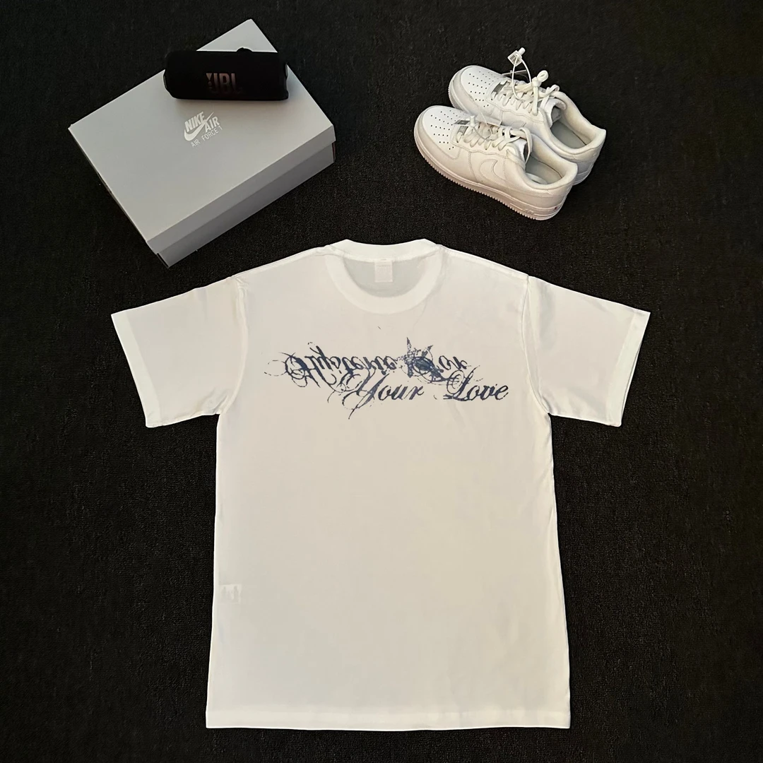 【260g重磅纯棉】美式简约复古纯棉宽松短袖T恤百搭休闲潮流夏季ins