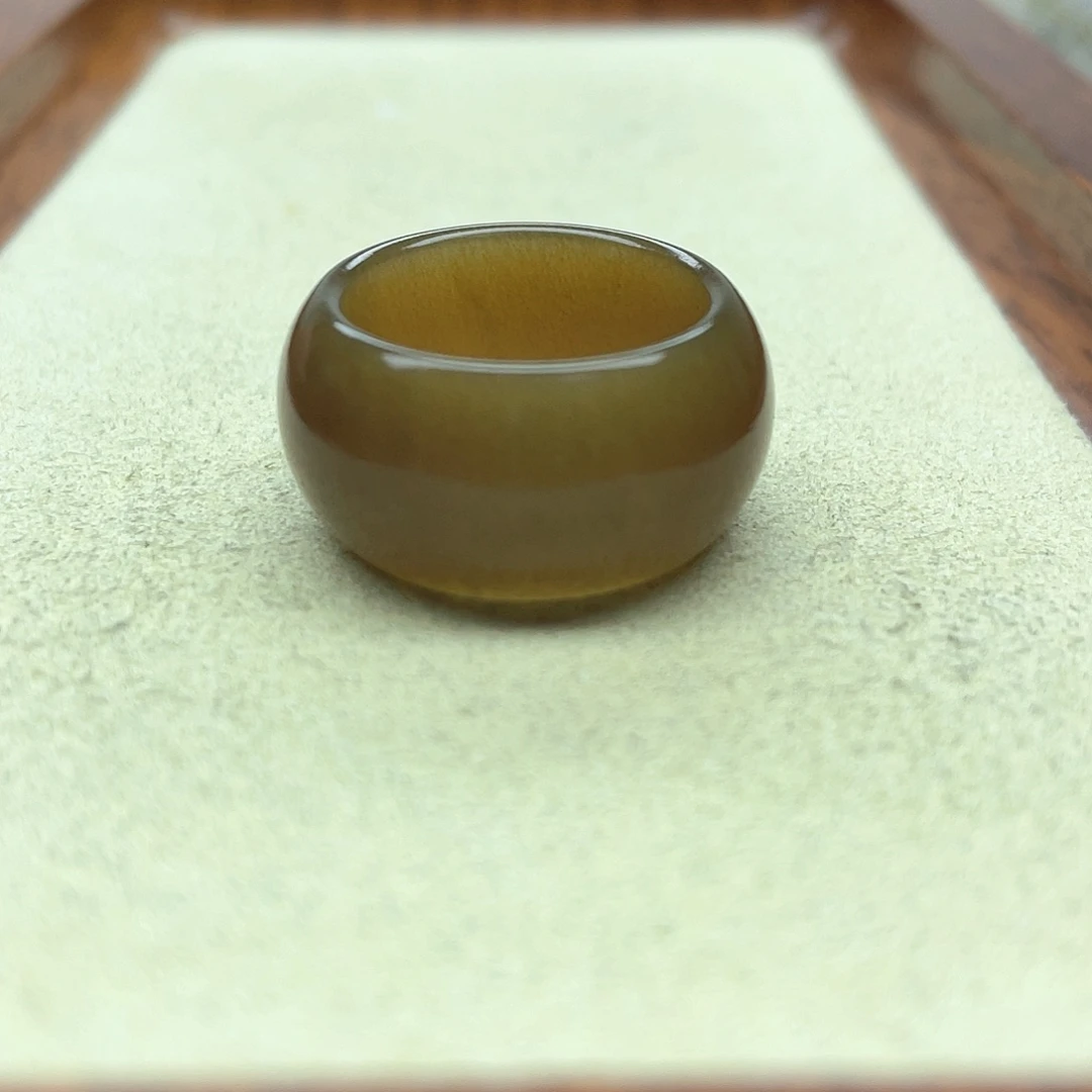 未镶嵌戒指和田玉120咖啡糖墩墩16号