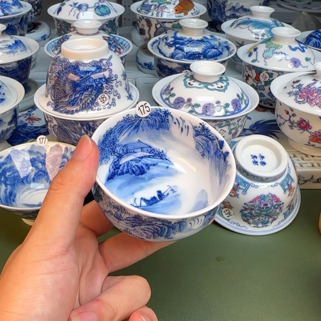 彦祖纯手工手绘茶具175