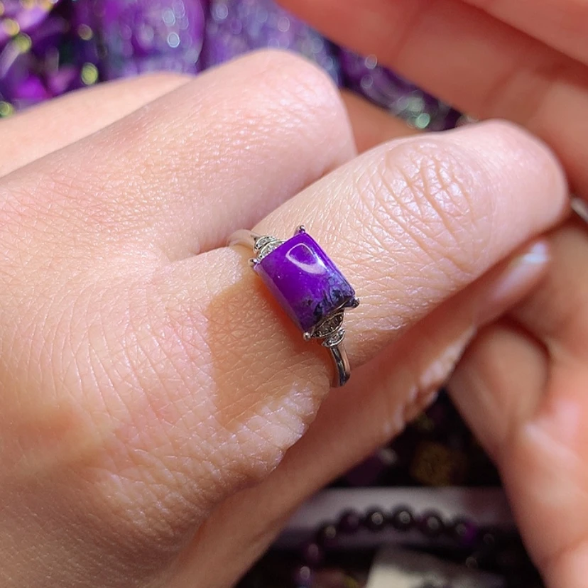 【闪购商品】苏纪石（舒俱来）戒指银S925镶嵌