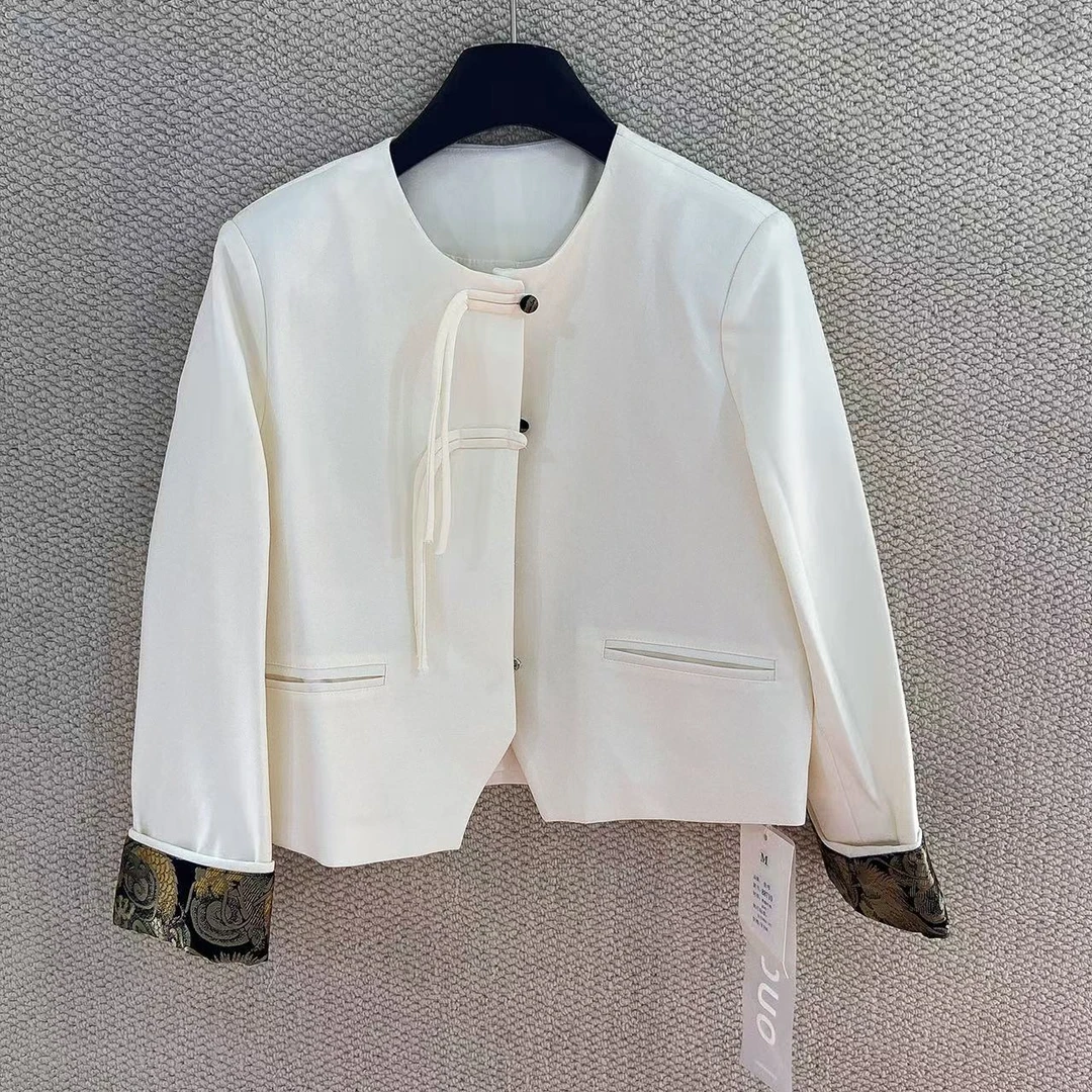 【BK】419/88710/150欧洲站新中式国风复古外套女春款小众上衣