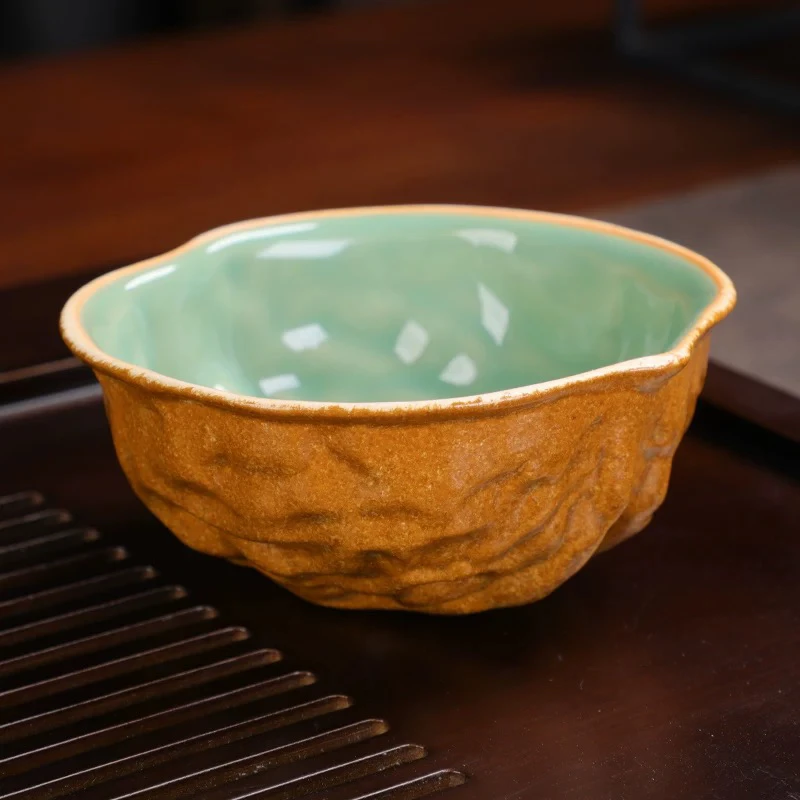 天青核桃异型杯@323