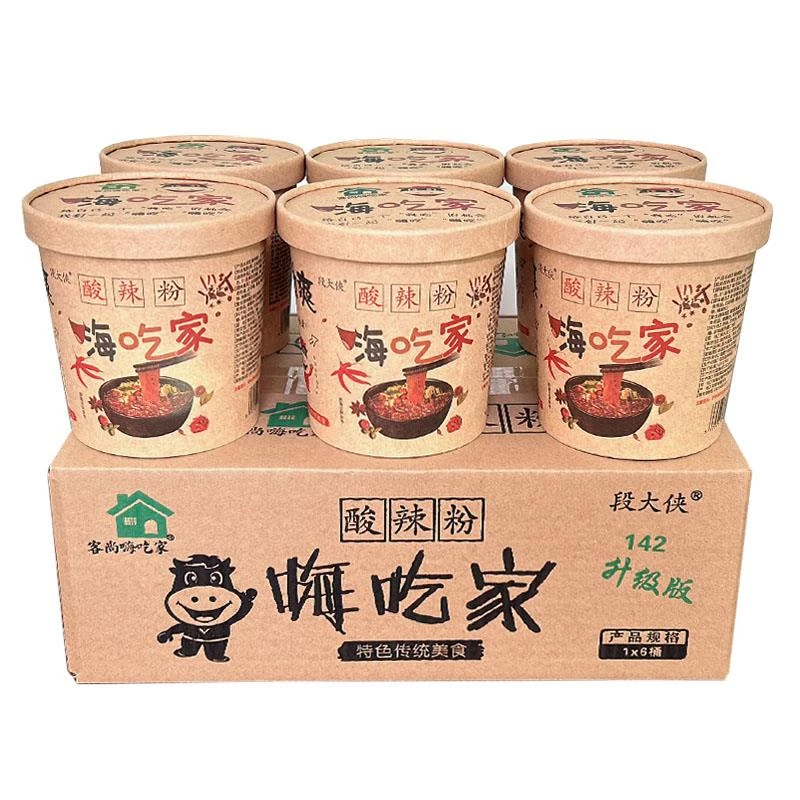 A网红酸辣粉细粉大桶装酸辣粉夜宵宿舍冲泡即食整箱