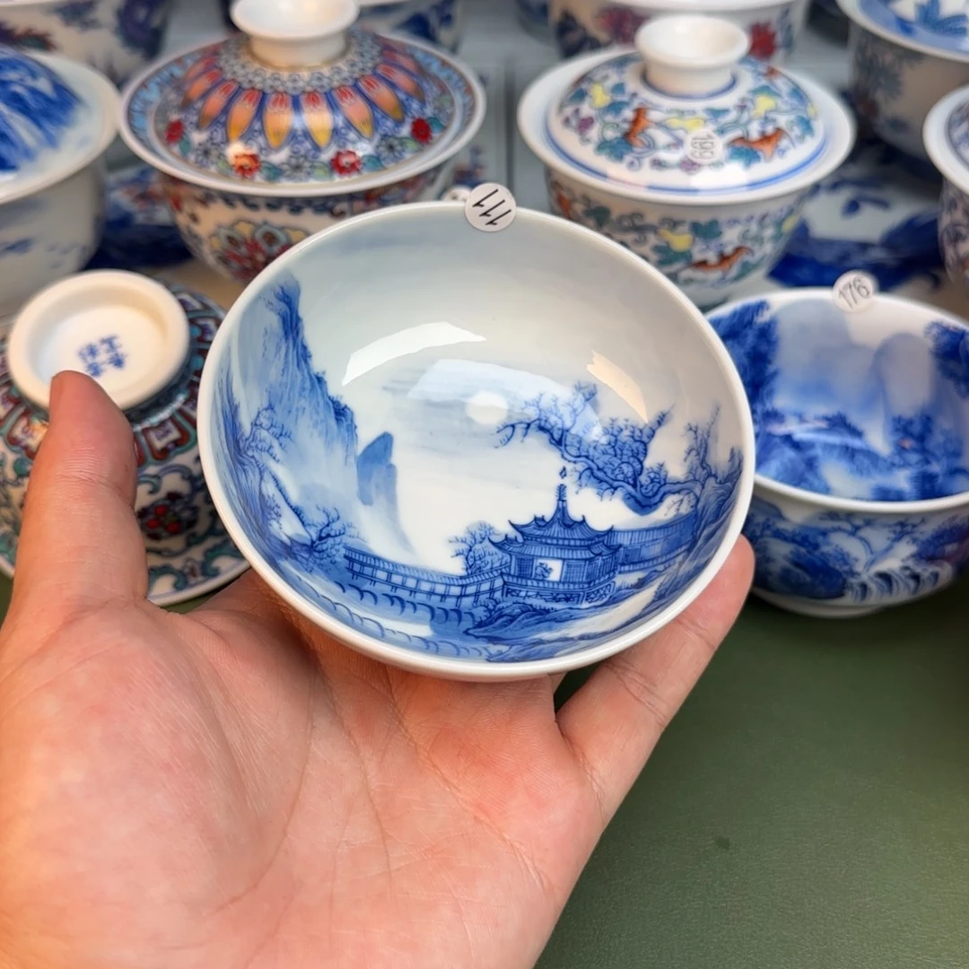 彥祖純手工手繪茶具111