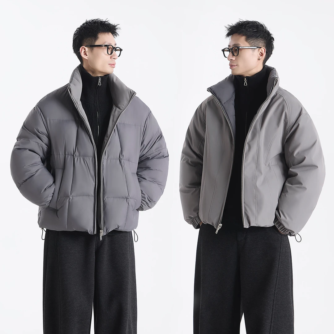 GCCDUPE77『几许双面』冬季三防双面穿90白鸭绒轻量时尚保暖羽绒服