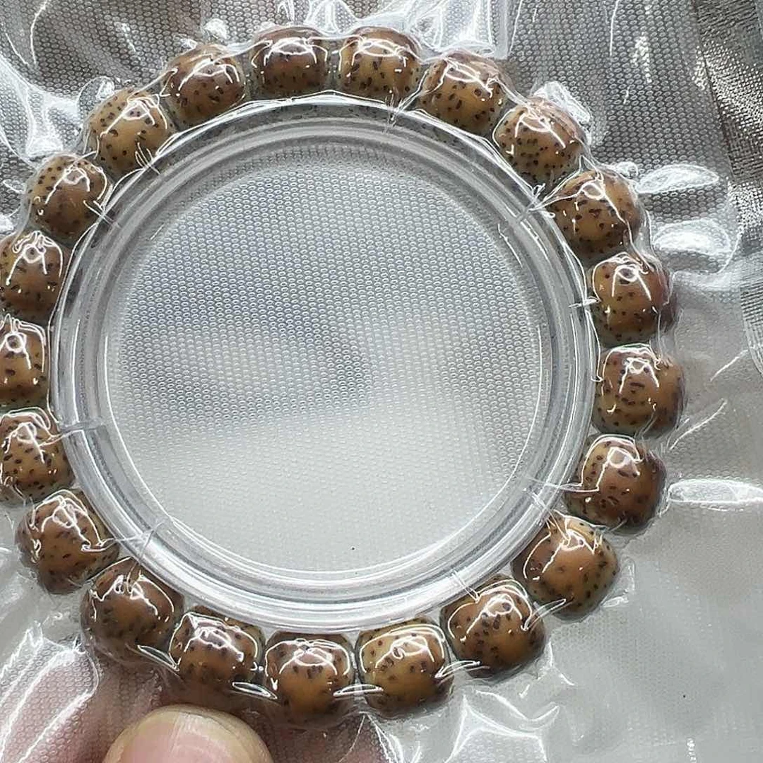 星月菩提手串162高端火烧云星月菩提单圈1.1