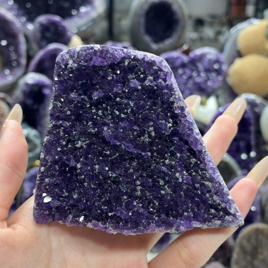 未镶嵌紫晶摆件水晶