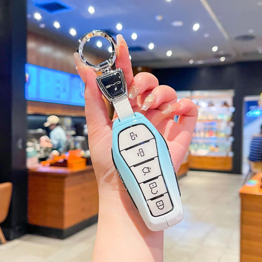比亚迪夏钥匙套专用夏dmi商务汽车用品装饰改装配件套包高档壳扣