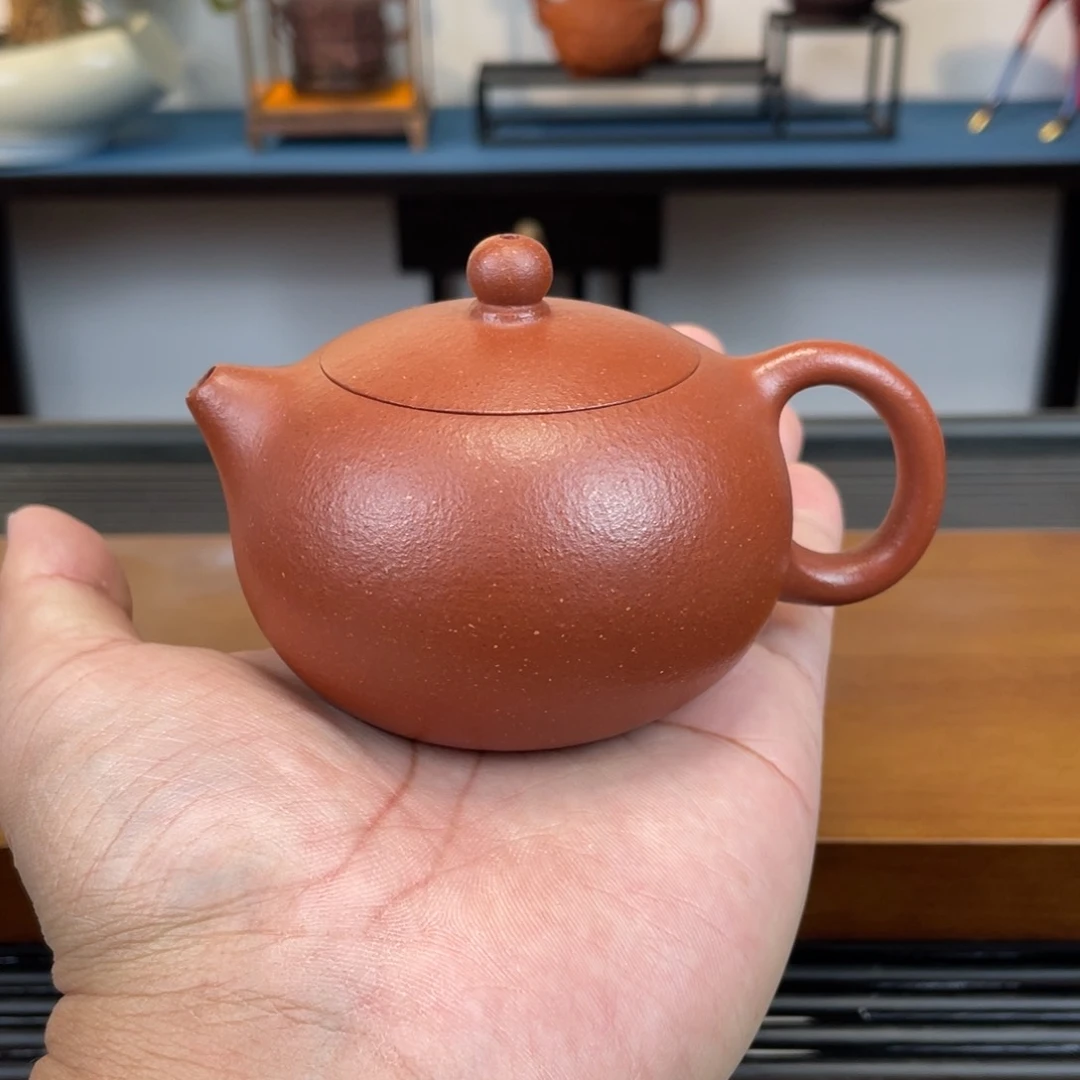 紫砂茶壶红降坡西施160cc
