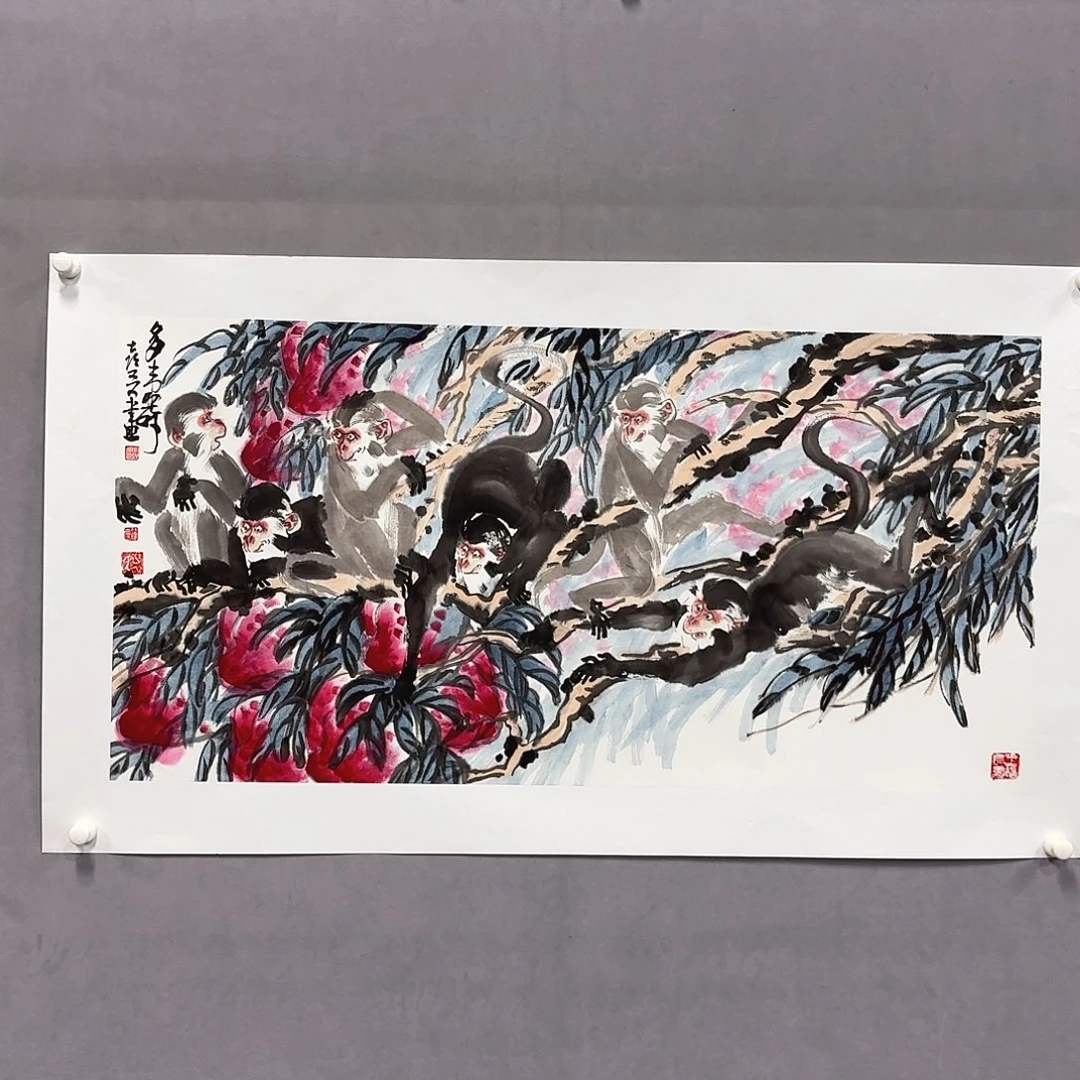 国画亲笔手绘放心去藏