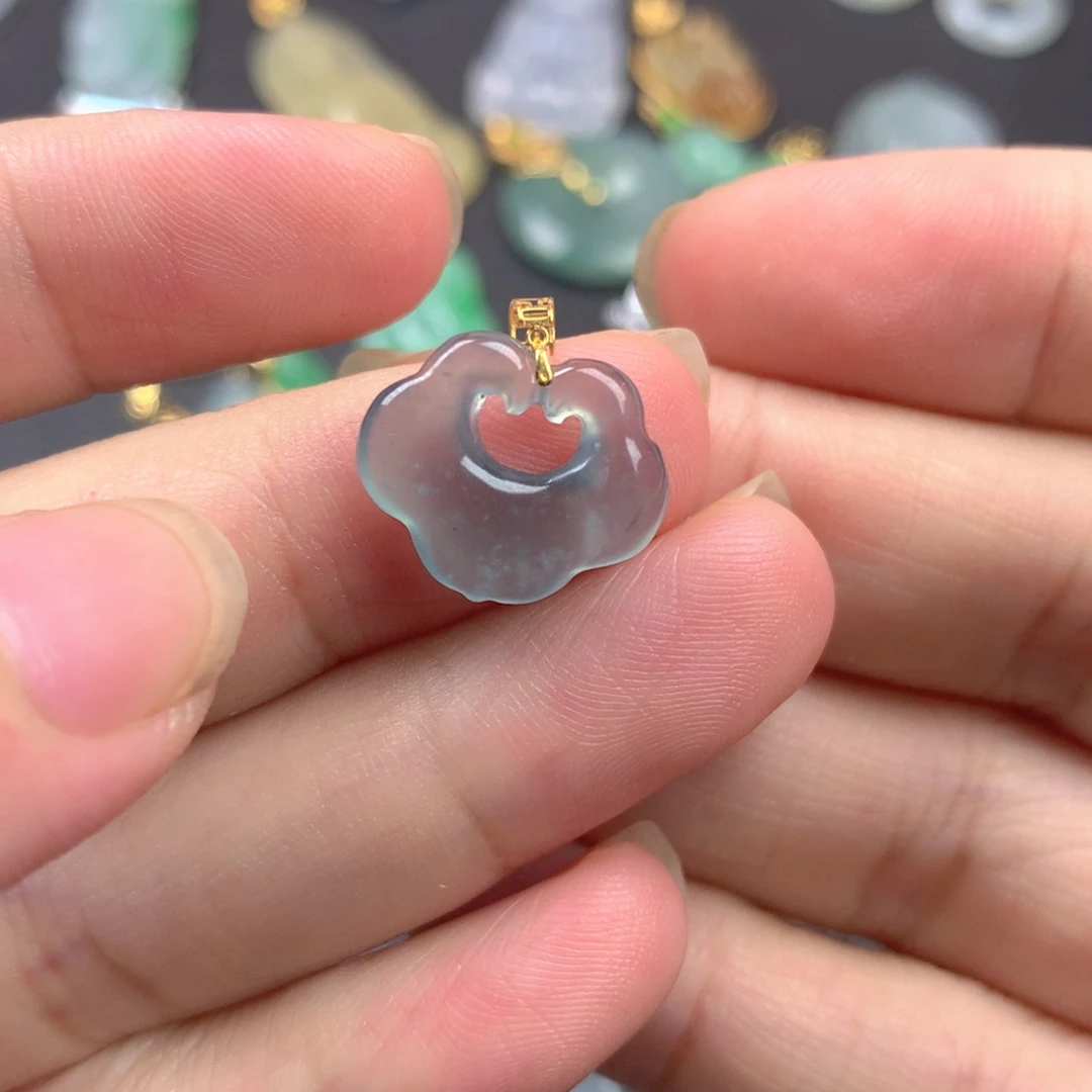 【闪购商品】颈饰18K金镶嵌翡翠翡翠