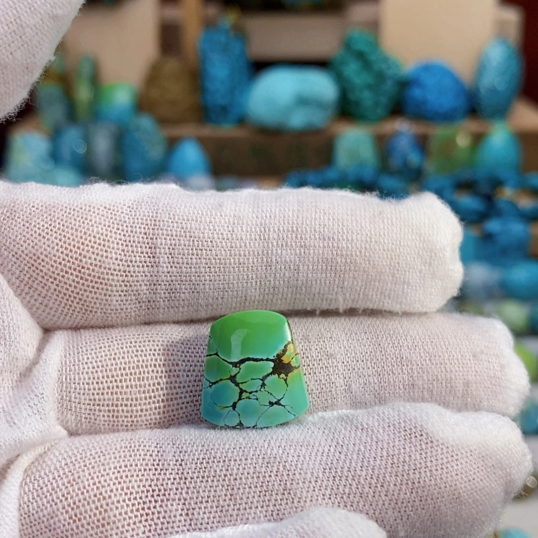 定制绿松石三彩无事牌