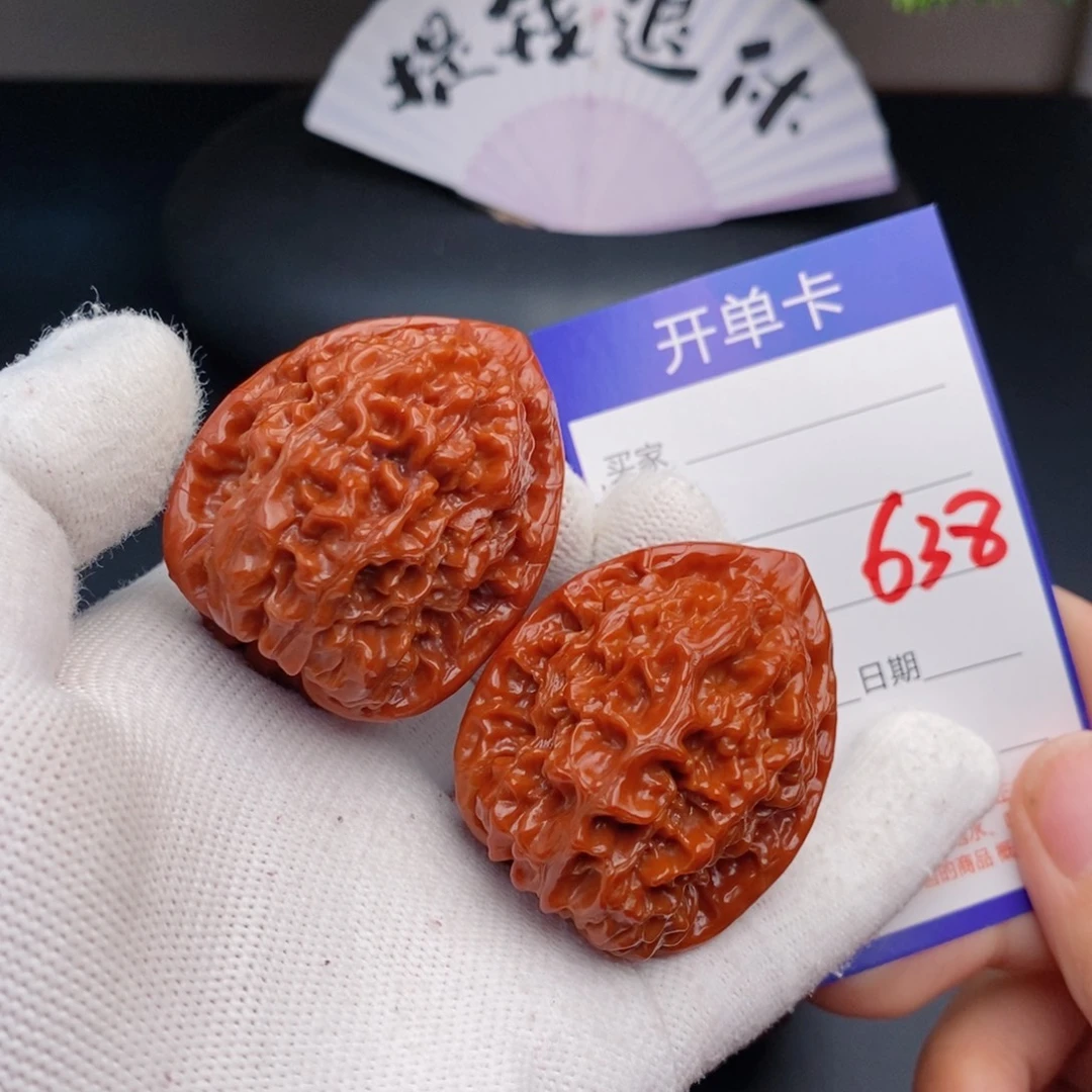 文玩核桃把件39官帽638