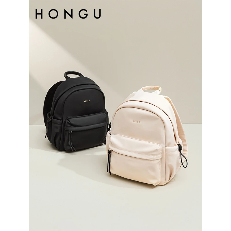 HONGU/红谷新款休闲时尚双肩包百搭百搭潮流学生轻便韩版肩包女