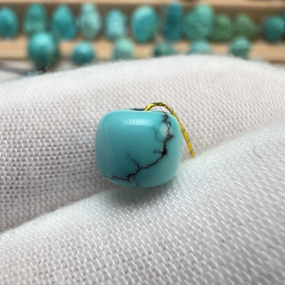 绿松石未镶嵌配饰7.6*6.4