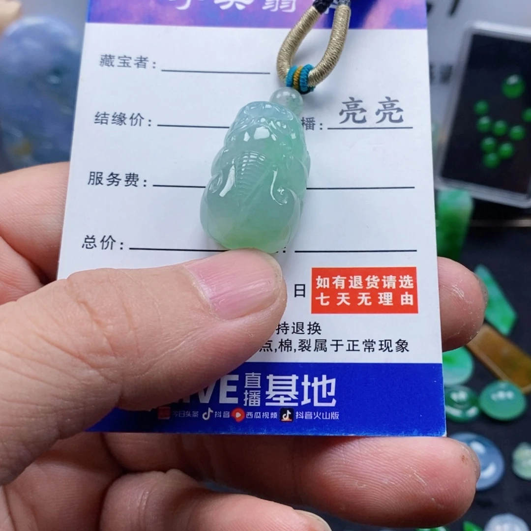 翡翠未镶嵌吊坠(不含链)
