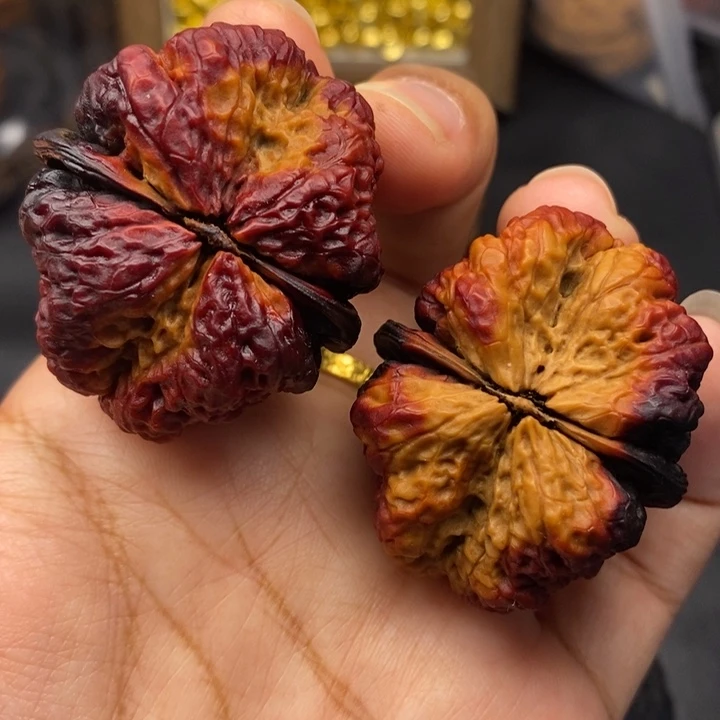 把件文玩核桃42尺蝴蝶蟾