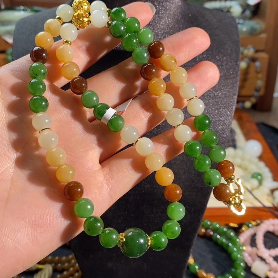 和田玉未镶嵌手链