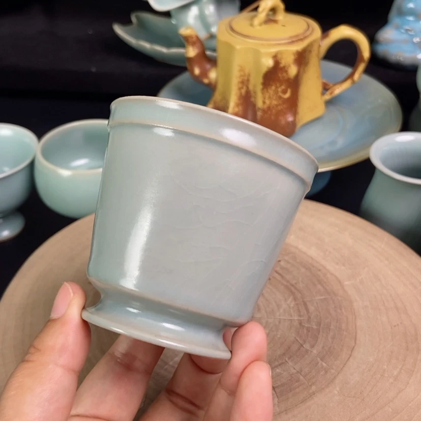 【闪购商品】大容量马蹄杯原矿釉