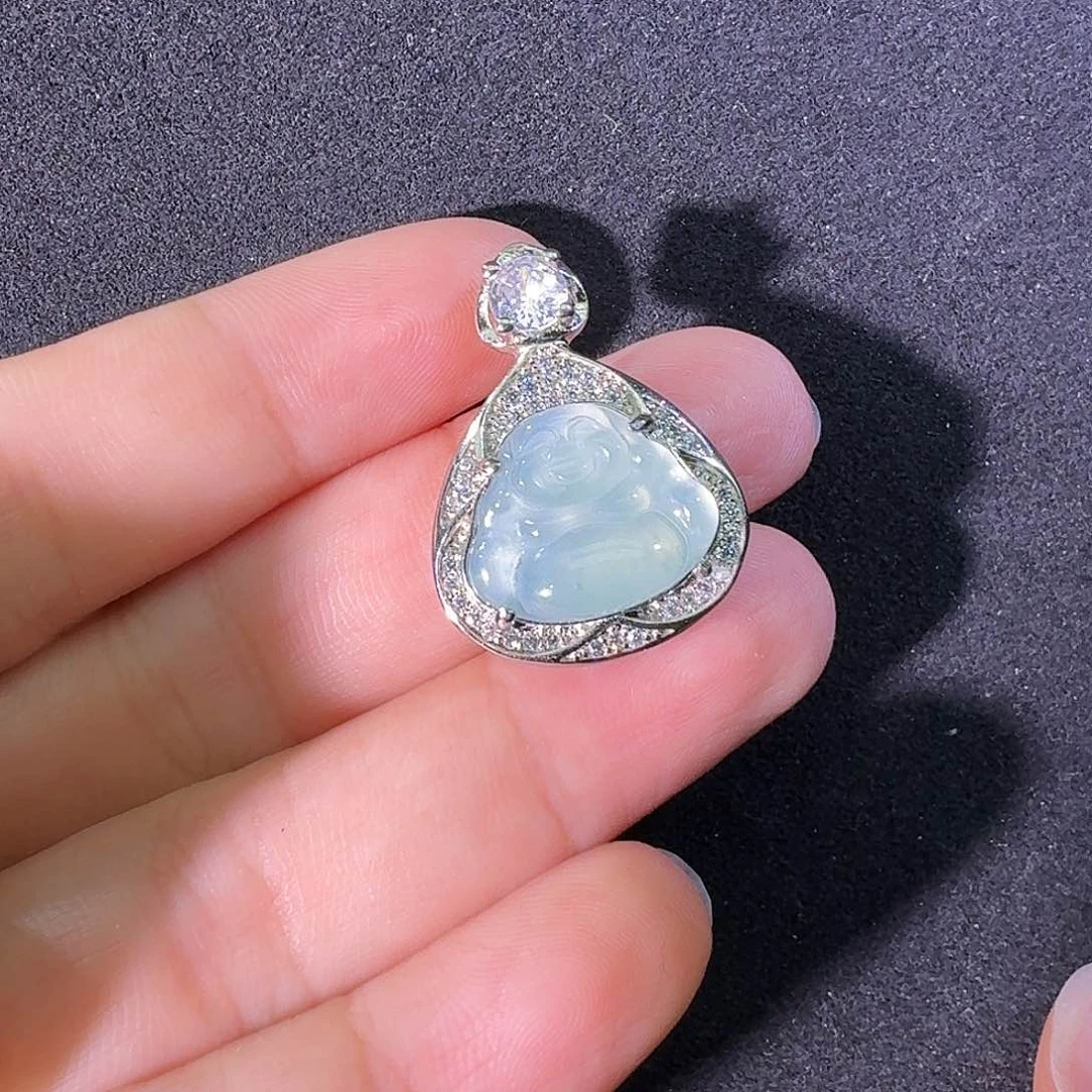 翡翠未镶嵌吊坠(不含链)佛公