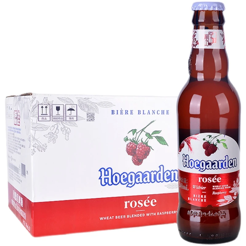 国产福佳白玫瑰红珊瑚柚蜜桃味啤酒248ml瓶装比利时精酿组合iosn