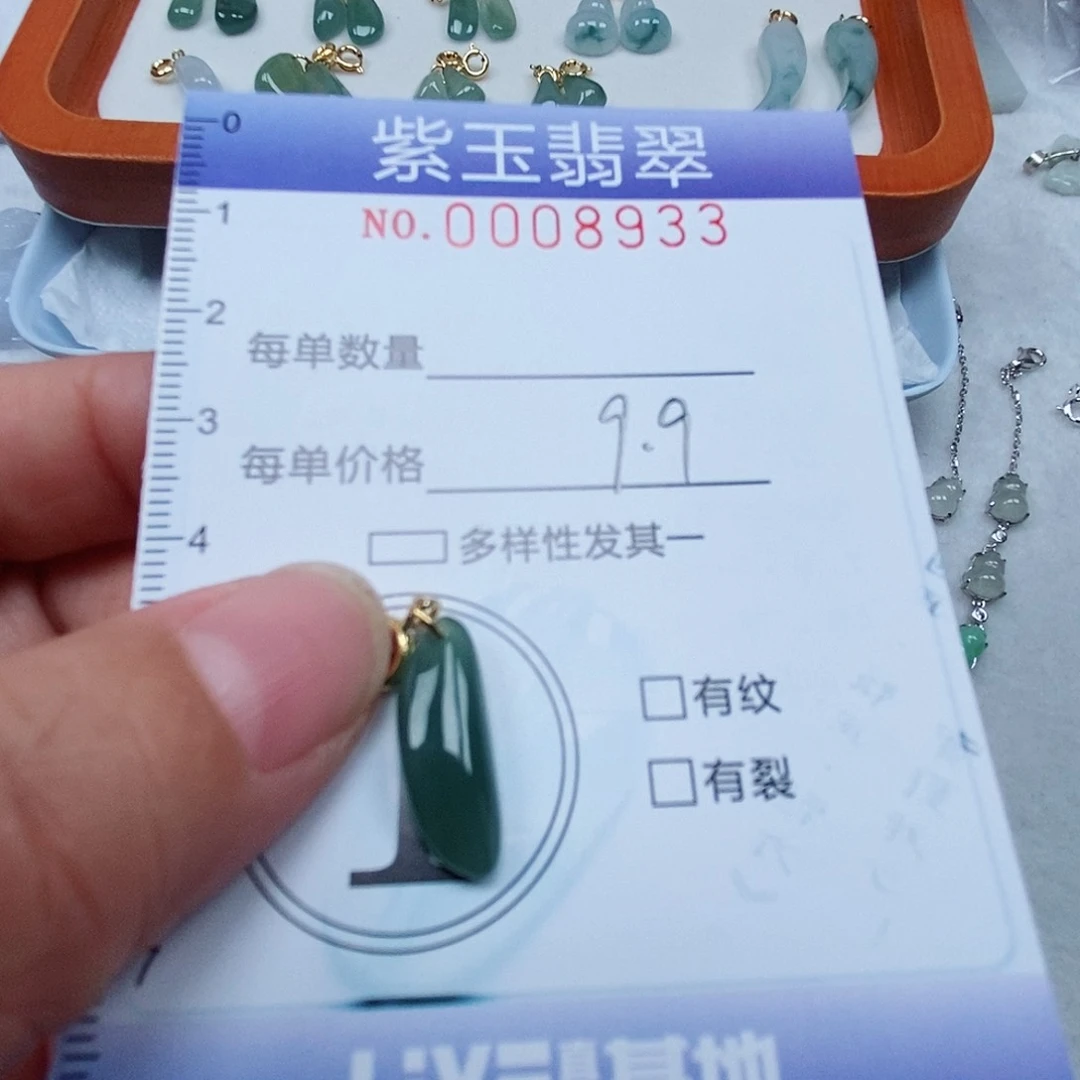 颈饰未镶嵌翡翠冰透随行
