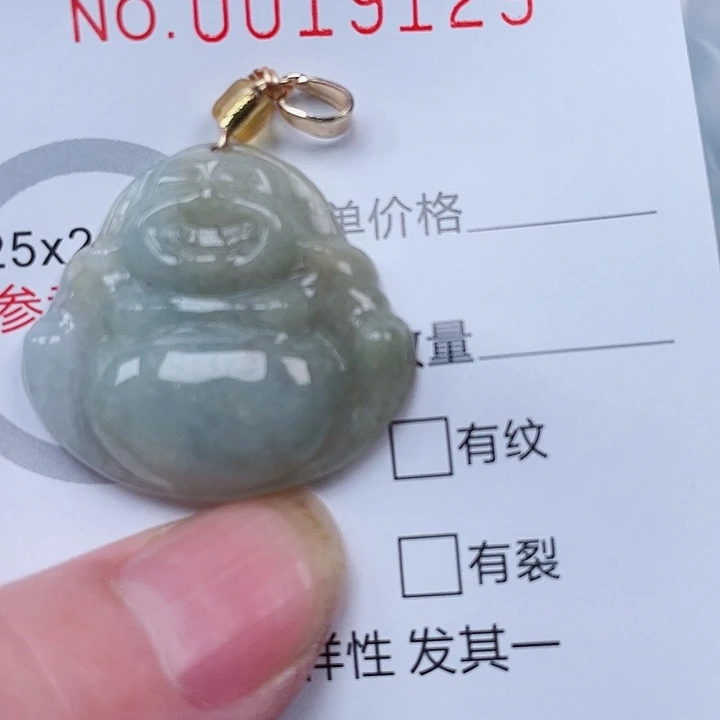翡翠未镶嵌吊坠(赠链)