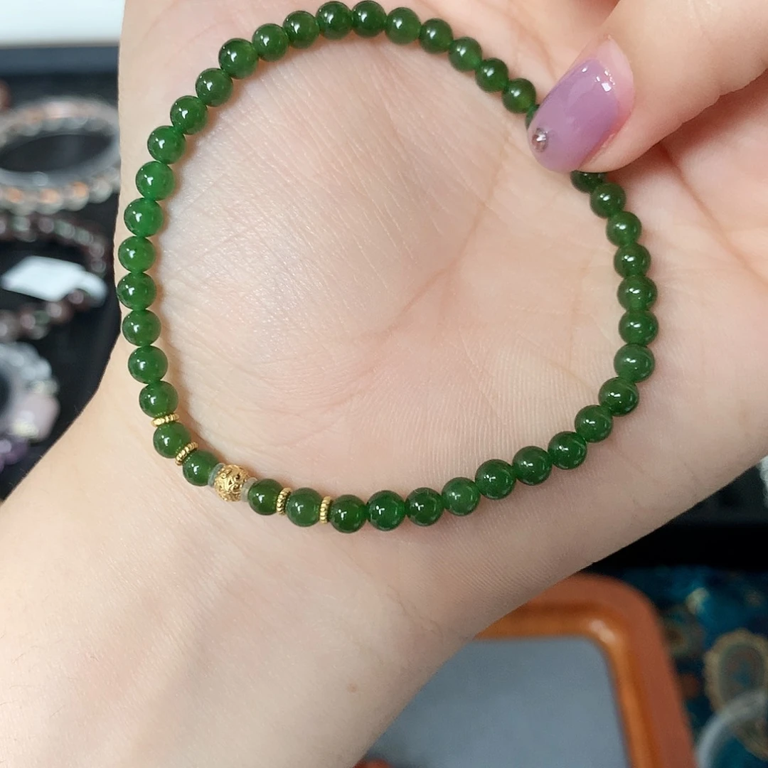 手链未镶嵌和田玉手串4mm