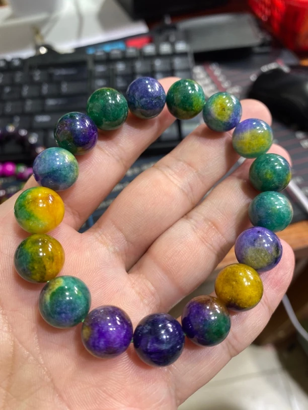 D 689 12 梦幻星际蓝苏手串