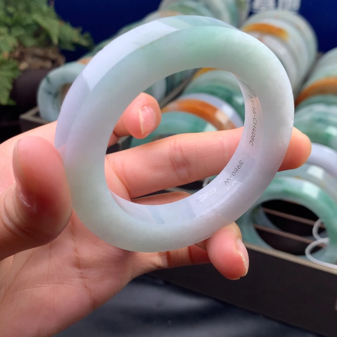 未镶嵌手镯不退不换定制翡翠