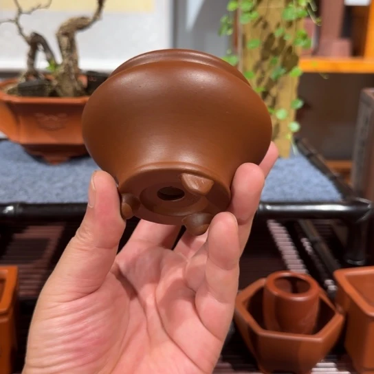 紫砂花盆原矿紫泥