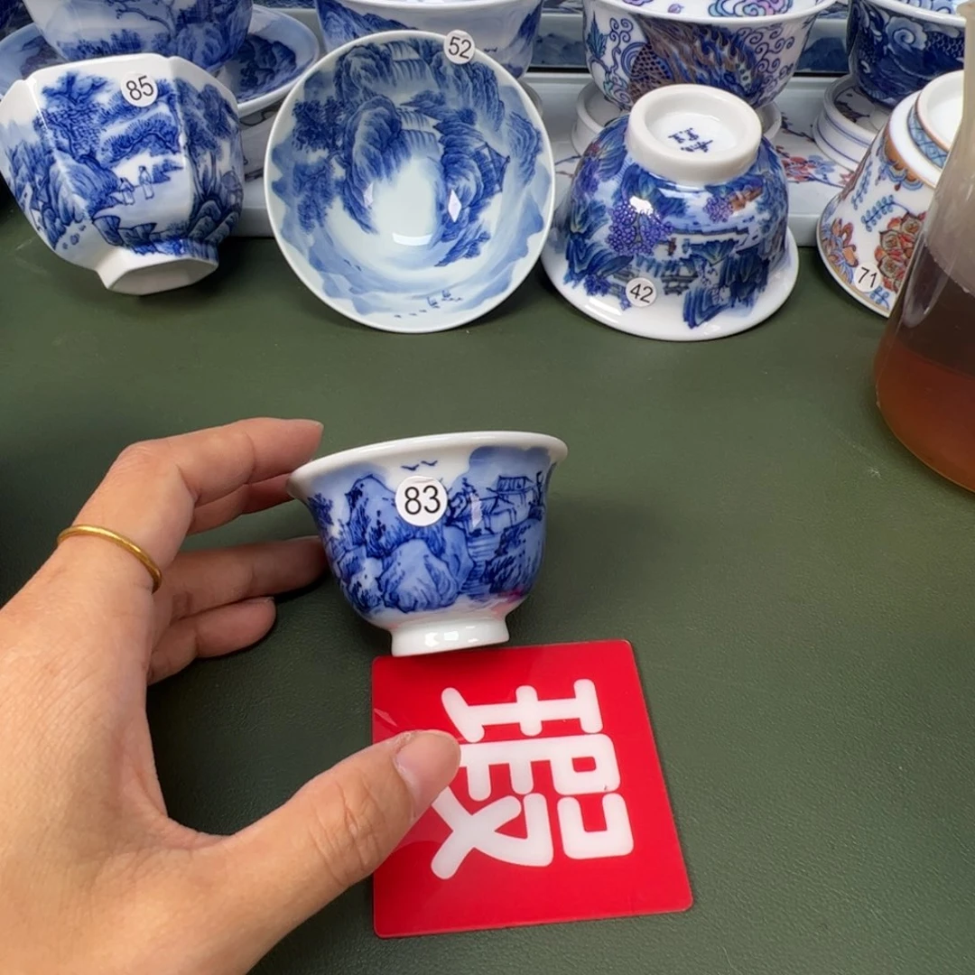 陶瓷景德镇纯手工纯手绘茶具木木83