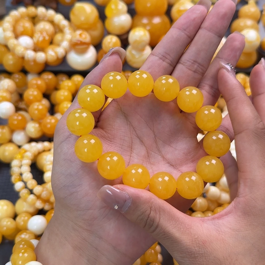 蜜蜡未镶嵌珠宝奇石同料17mm