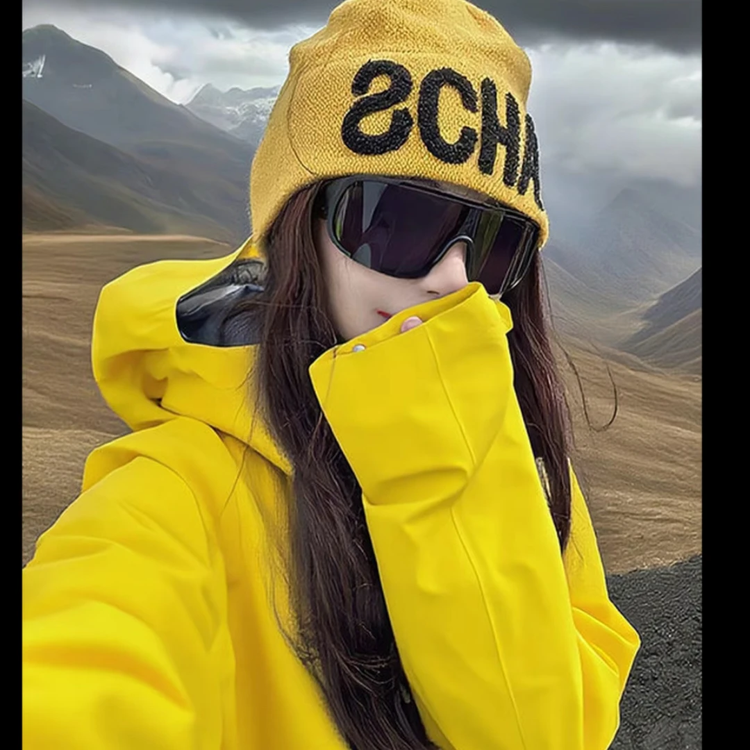 登山冷帽女2025年新款川西旅游草原毛线帽徒步堆堆帽包头针织帽子
