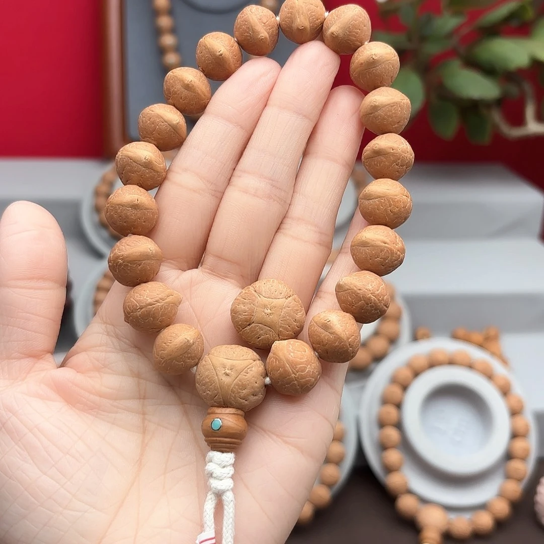 凤眼菩提手串骨****术14左右素串精品